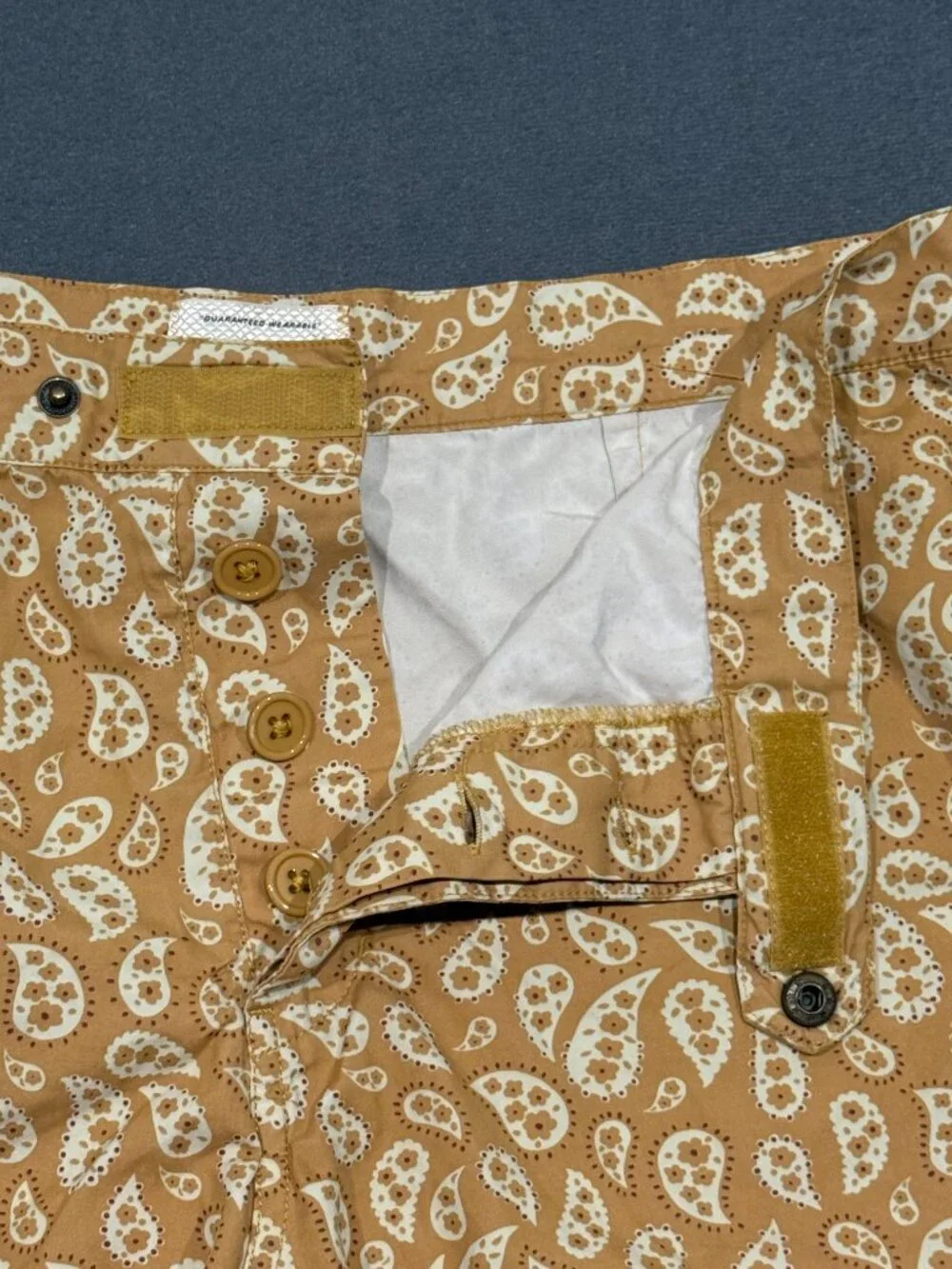 RVCA Alex Knost Paisley Board Shorts Men’s 31 Tan